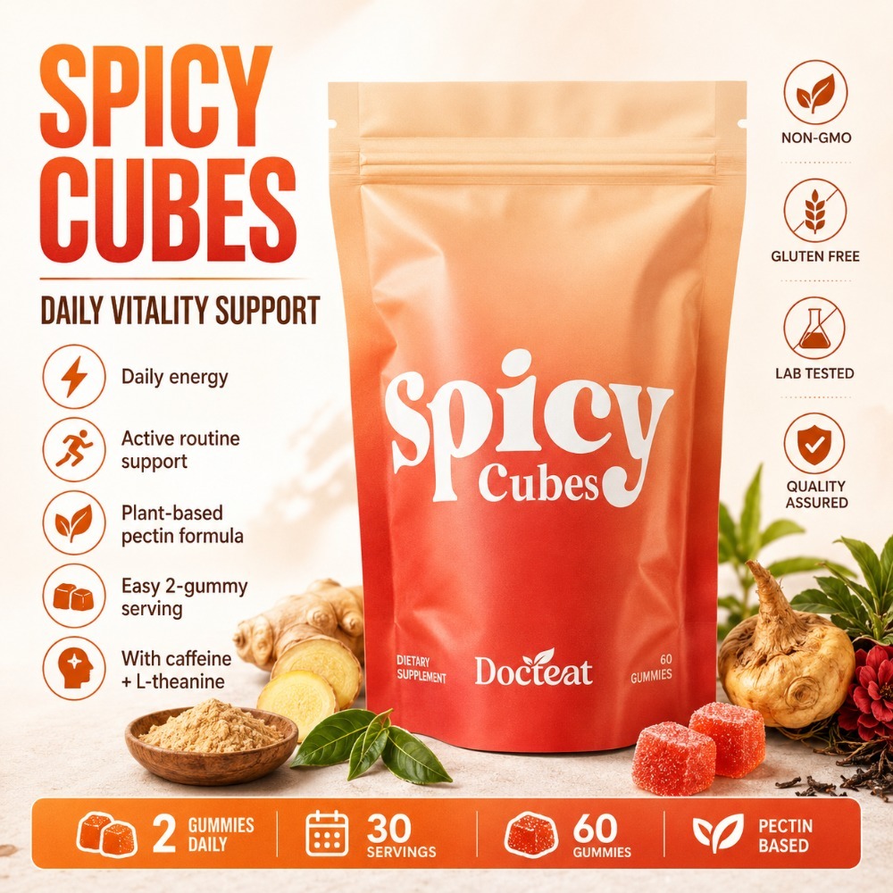 Docteat Spicy Cubes Gummies 60 - Wellness Herbal Tea Blends ulasan dan harga