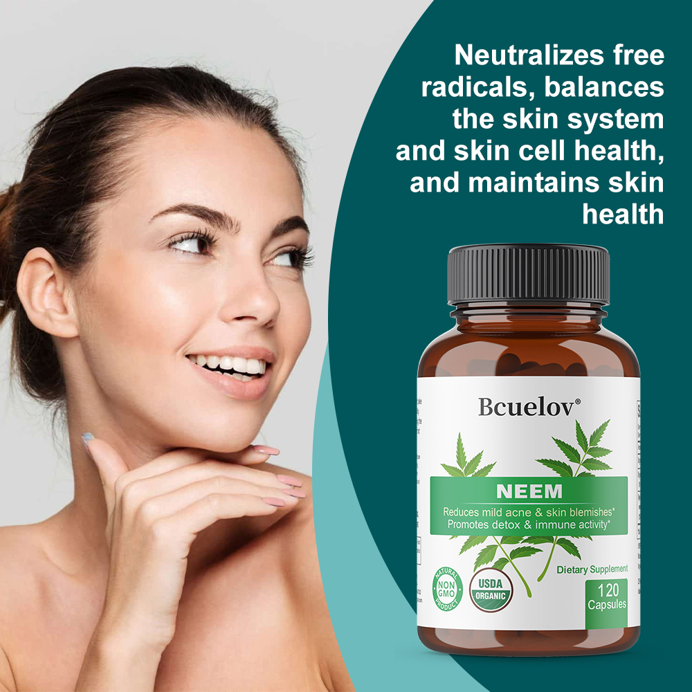 Organic Neem Leaf Capsules, He - Herbal And Wellness ulasan dan harga