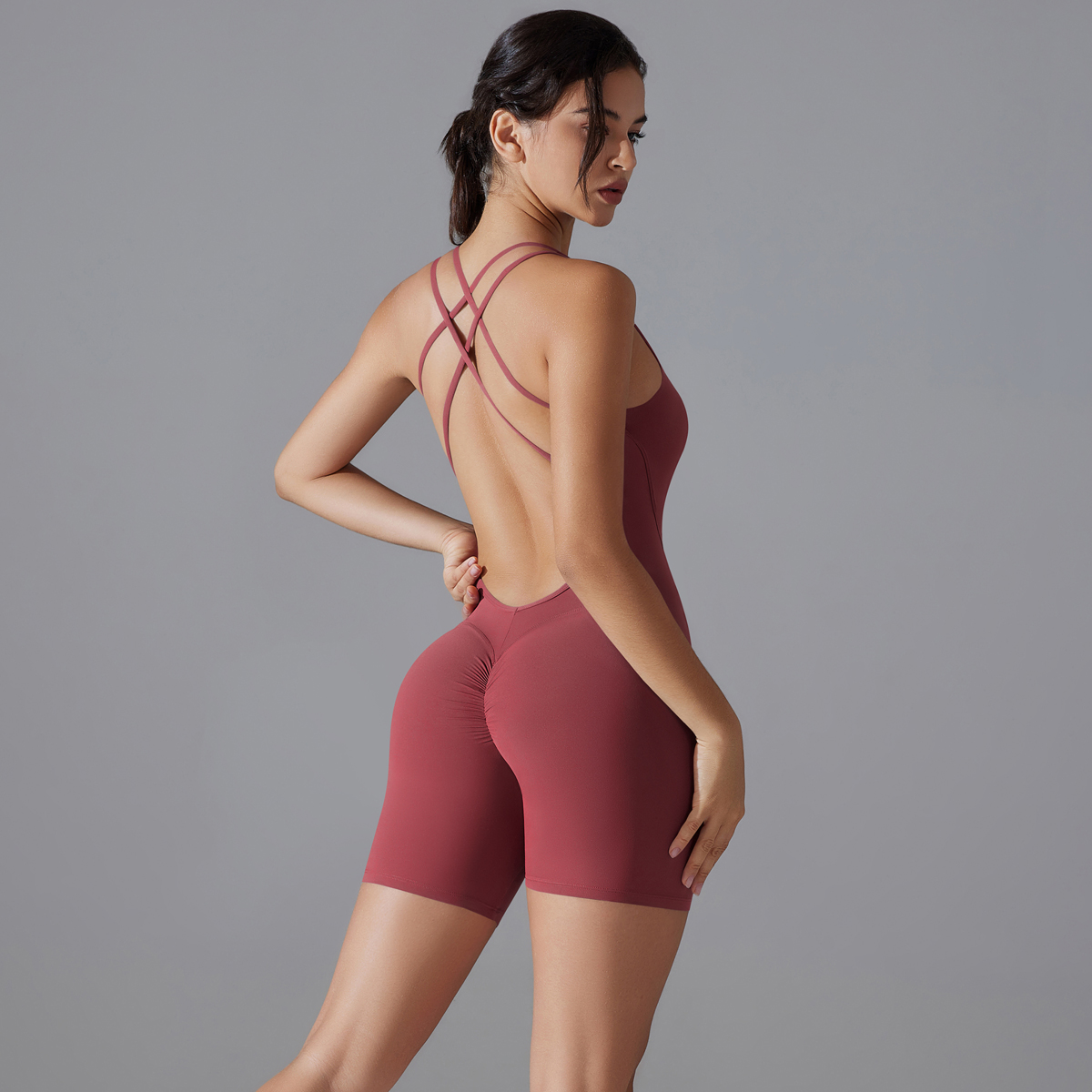 Yoga Set Sexy Backless Sporty  - Herbal Yoga ulasan dan harga
