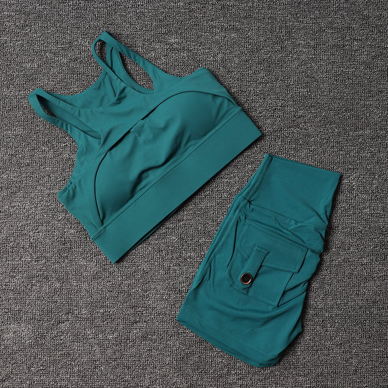 Fitness Shorts Yoga Sets Women - Herbal Yoga ulasan dan harga