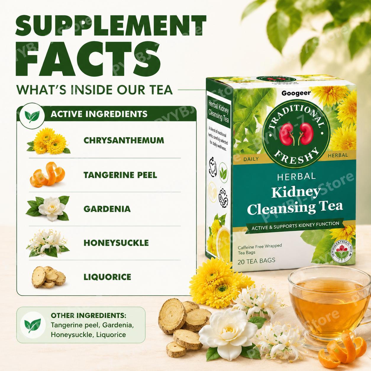 Herbal Tea Bags Chrysanthemum  - Wellness Herbal Tea Blends ulasan dan harga